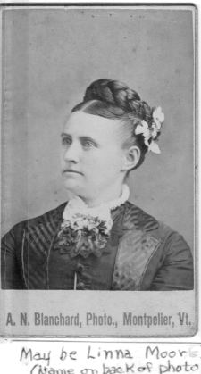 May be Linna Moor (name on back of photo)