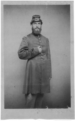 Maj. Henry M. Paige, First Vermont Cavalry, Co. C. (1837–1885). (Photo given by Veronica H. Kivela, Feb., 1999.) V-4-02