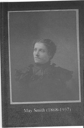 May Smith (1868–1937). Lived with Abbie Babbitt in Lower Cabot. (Photo given by Warner Smith, Northfield VT.) V-2-16