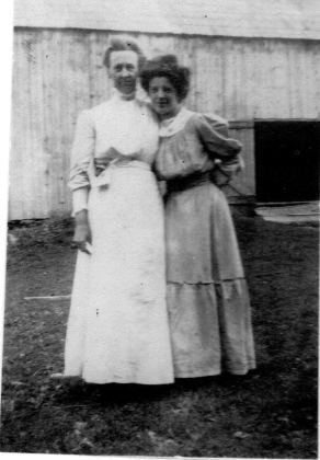 Marion (Tebbetts) Lamberton (left), wife of Fred G. Lamberton and grandmother of Curt Lamberton, and Victoria Nardini Lamberton, wife of Raymond W. Lamberton.…