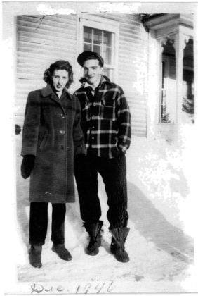 Jean (Wheeler) and Phil Pike, December, 1946.