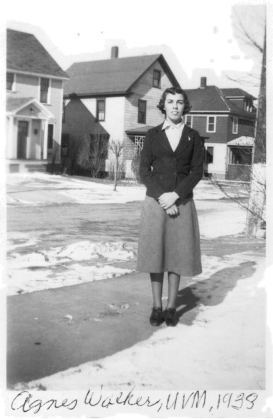 Agnes Walker, UVM, 1938