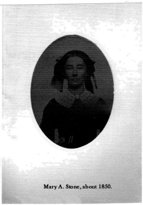 Mary A. Stone, about 1850.