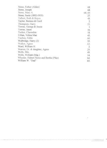 Citizens of Cabot, Book 1, index (3 of 3)