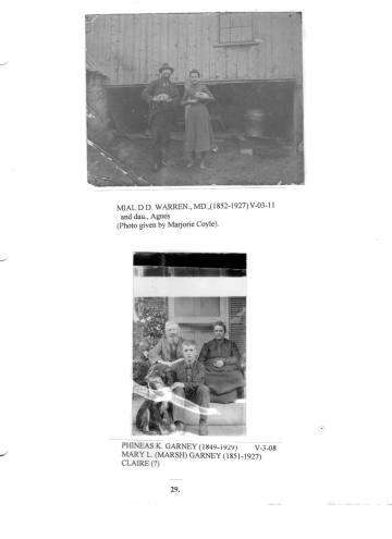 Citizens of Cabot, Book 1, Page 29: Garney, Phineas & family; Warren, Dr. & daughter, Agnes