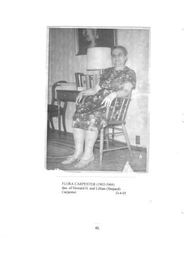 Citizens of Cabot, Book 1, Page 42: Carpenter, Flora; Flora Carpenter