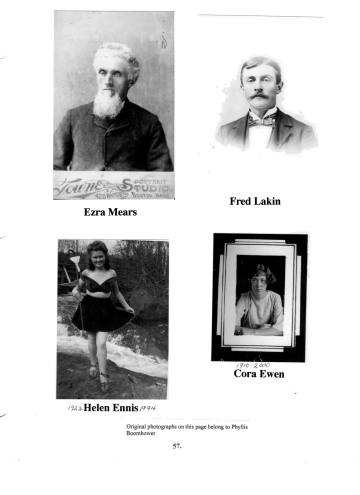 Citizens of Cabot, Book 1, Page 57: Ennis, Helen; Ewen, Cora; Lakin, Fred; Mears, Ezra