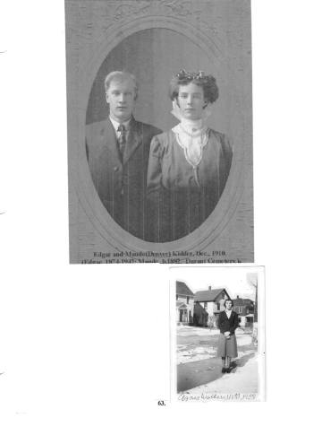Citizens of Cabot, Book 1, Page 63: Kidder, Edgar and Maude (Denver); Walker, Agnes