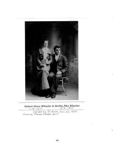 Citizens of Cabot, Book 1, Page 64: Wheeler, Hubert Howe and Bertha (Pike)