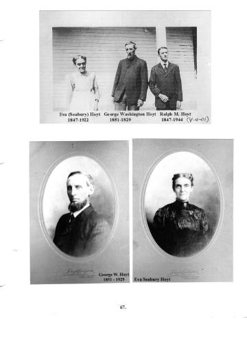 Citizens of Cabot, Book 1, Page 67: Hoyt, Eva (Seabury), George Washington, & Ralph M.