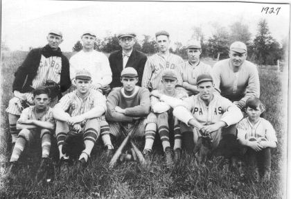 Baseball team, 1927 (players unidentified).