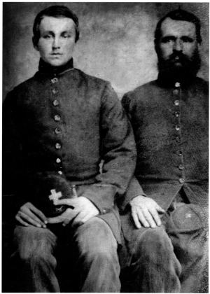 Henry Marsh (left) enlisted on September 3, 1861 and was mustered in on September 21, 1861. He served with the 4th, Co. G, as a Pvt., was wounded on May 10,…