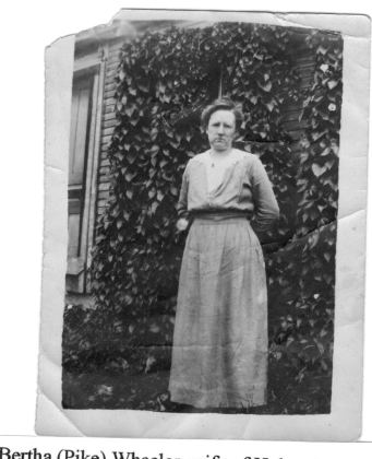 Bertha (Pike) Wheeler, wife of Hubert Wheeler.
