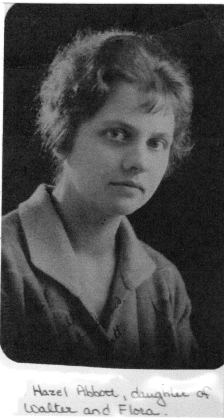 Hazel Abbott, daughter of Walter and Flora.