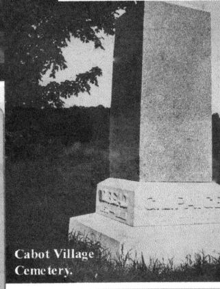 Cabot Village Cemetery.
