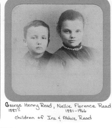 George Henry Read (1887– ), Nellie Florence Read (1881–1966), children of Ira & Abbie Read.