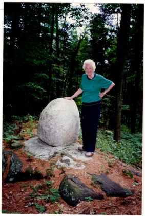 Jennie Smith Donaldson at the Center of Town historic site.