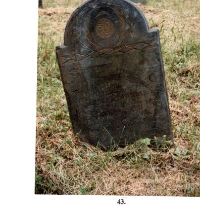 The head stone for Lt. Thomas Lyford, d. 1804, ag. 66, Center of Town Cemetery.
