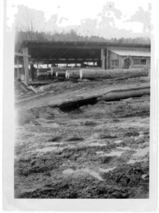 Unknown Cabot sawmill, 1940. From Charlene (Rollins) Cowens.