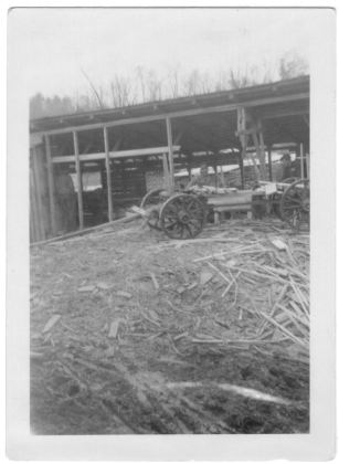 Unknown Cabot sawmill, 1940. From Charlene (Rollins) Cowens.