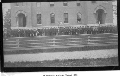 St. Johnsbury Academy, Class of 1896. This seemed to be an all-male class, and we do not know who from Cabot might have graduated then. Until 1908, when the…