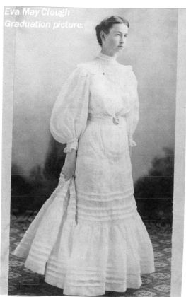 Eva May Clough, graduation picture.