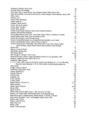 Citizens of Cabot, Book 2, table of contents (2 of 4)