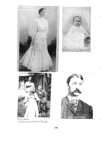 Citizens of Cabot, Book 2, Page 100: Bolton, John and wife, Harriet Denison; Clough, Eva May, Lyman Judson, and Ellen