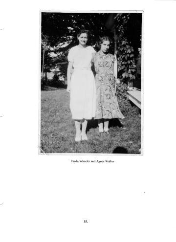 Citizens of Cabot, Book 2, Page 15: Wheeler, Freda, and Agnes Walker (graduation?)