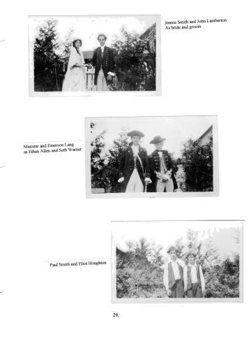 Citizens of Cabot, Book 2, Page 29: Actors: Jennie Smith, John Lamberton, the minister (?), Emerson Lang Paul Smith, Eliot Houghton