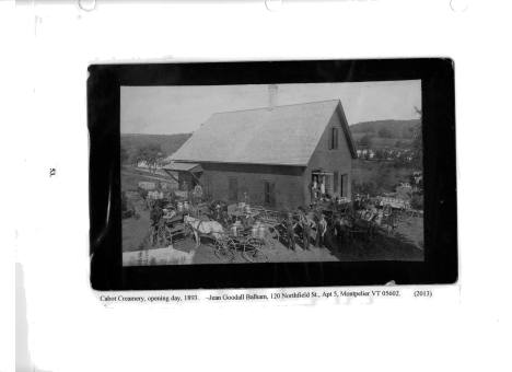 Citizens of Cabot, Book 2, Page 53: Cabot Creamery opening day, 1893