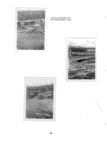 Citizens of Cabot, Book 2, Page 58: Saw mill, unidentified, 1940
