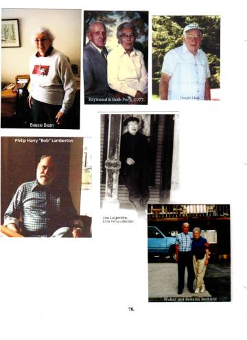 Citizens of Cabot, Book 2, Page 78: Bean, Bessie; Bothfeld, Walter & Roberta; Clark, Dwight; Lamberton, Philip Harry "Bob"; Legendre, Joe; Peck, Raymond & Ruth