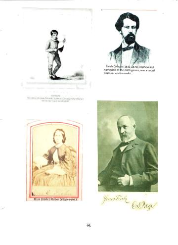 Citizens of Cabot, Book 2, Page 99: Colburn, Zerah, math wizard; Colburn, Zerah, nephew and namesake of Zerah, math wizard; Page, C. S.