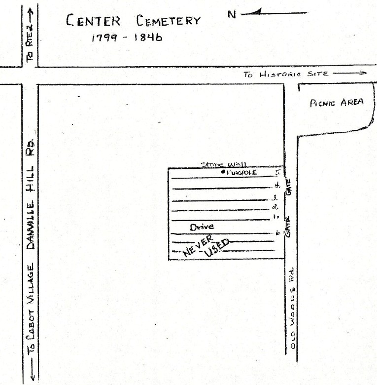 Center Cemetery Map
