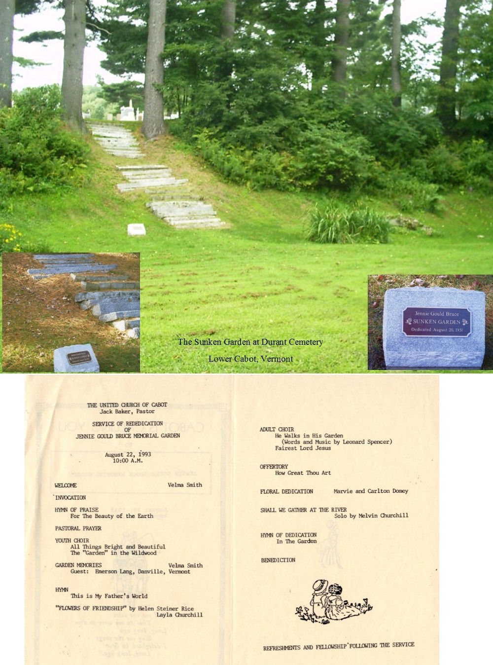 Dedication of Sunken Garden