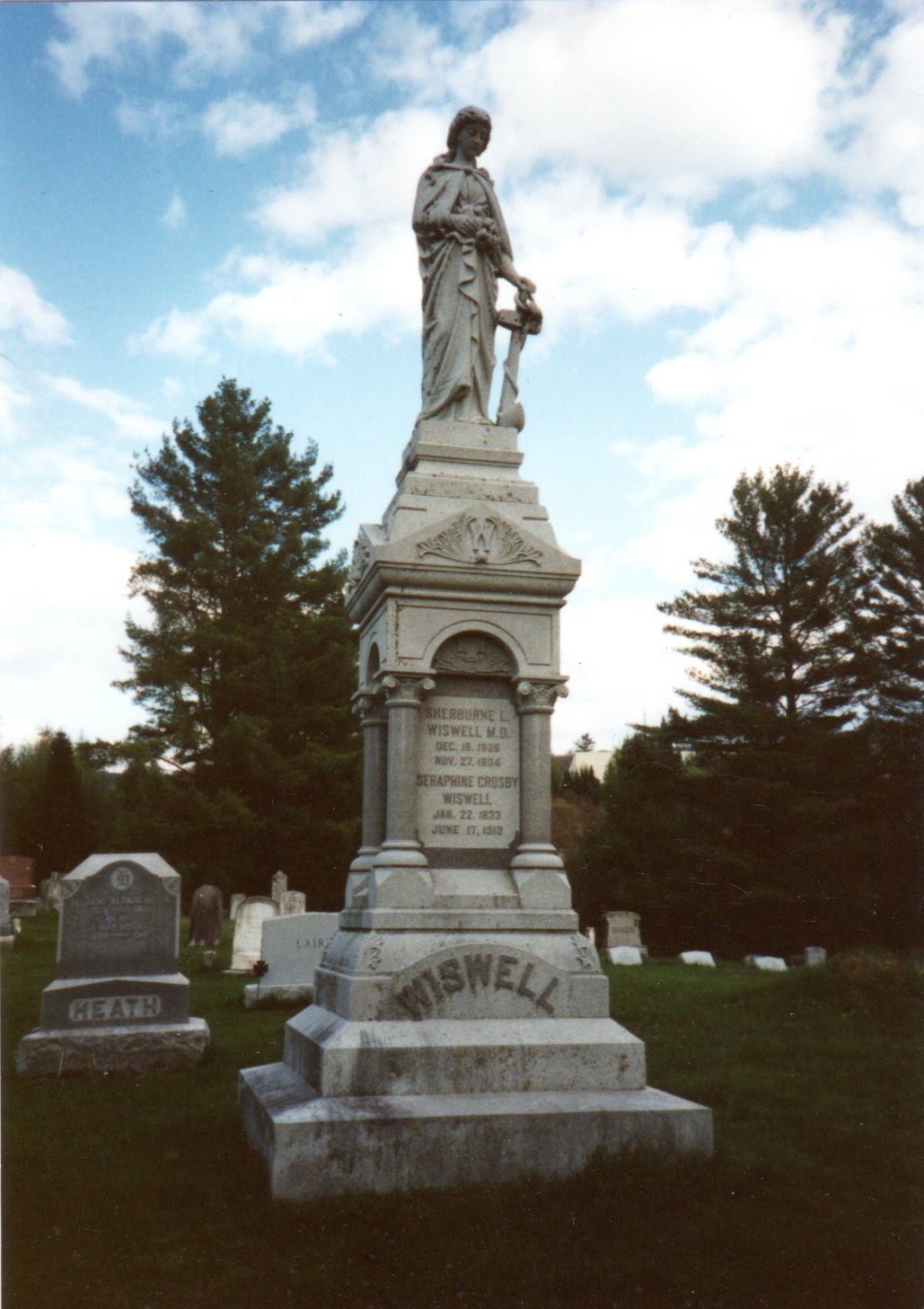 The Seraphine Wiswell monument